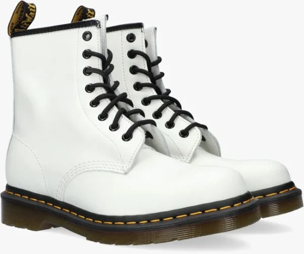 comparez les prix Dr. Martens Dr Martens Bottines à Lacets 1460 En Blanc 3