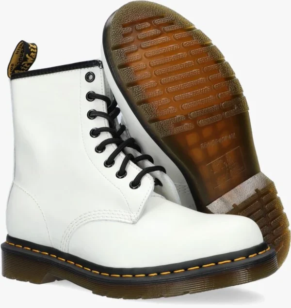 comparez les prix Dr. Martens Dr Martens Bottines à Lacets 1460 En Blanc 5