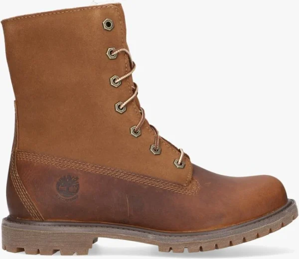 Timberland Bottines à Lacets Authentics Teddy Fleece En Marron Réductions 1