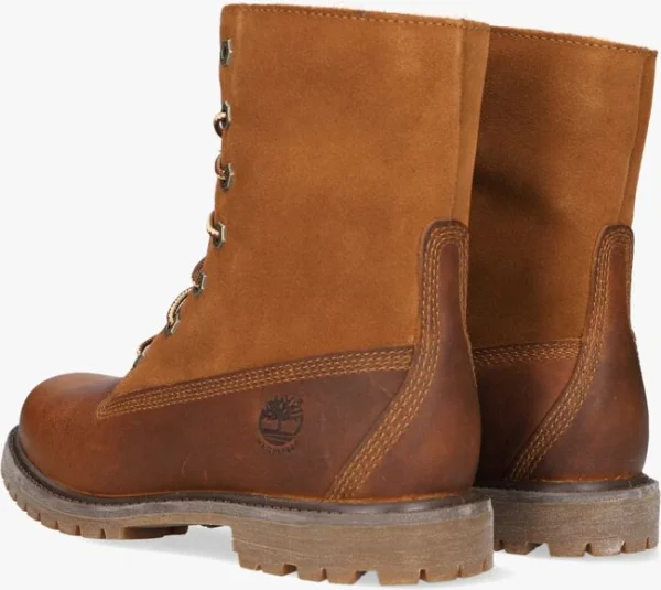 Timberland Bottines à Lacets Authentics Teddy Fleece En Marron Réductions 4