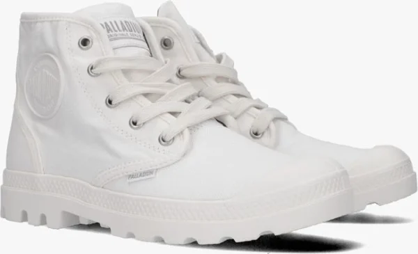 Palladium Womens Pampa Hi Bottines à Lacets En Blanc Promotio de vente 3