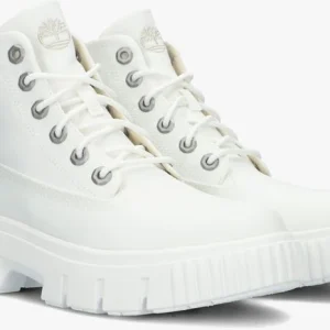 Timberland Greyfield Fabric Boot Bottines à Lacets En Blanc Large choix en ligne 9