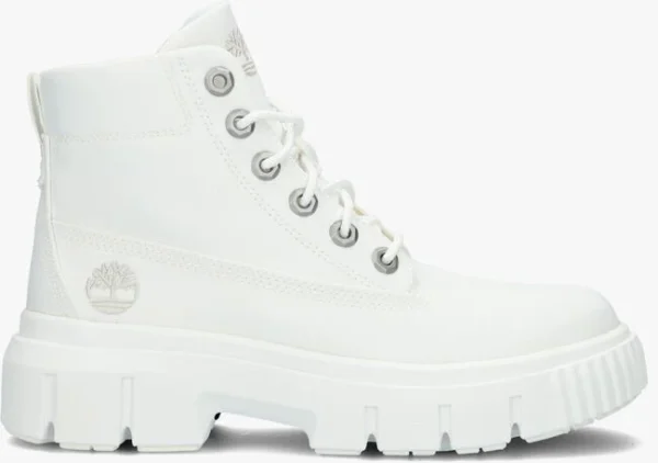 Timberland Greyfield Fabric Boot Bottines à Lacets En Blanc Large choix en ligne 1