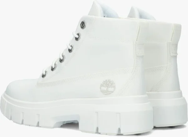 Timberland Greyfield Fabric Boot Bottines à Lacets En Blanc Large choix en ligne 4