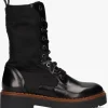 boutique en ligne france Scotch & Soda Olivine Mid Bottines à Lacets En Noir 17