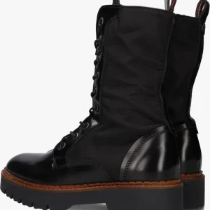 boutique en ligne france Scotch & Soda Olivine Mid Bottines à Lacets En Noir 11