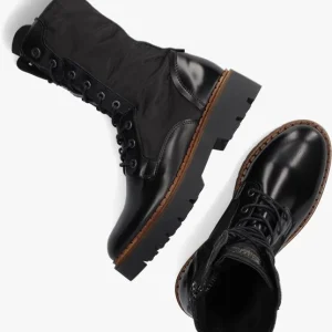 boutique en ligne france Scotch & Soda Olivine Mid Bottines à Lacets En Noir 15