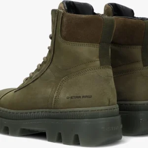 G-star Raw Noxer Hgh Nub W Bottines à Lacets En Vert marque moins cher 11