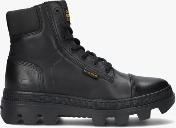 Retour Facile et Gratuit G-star Raw Noxer Hgh Lea Nyl W Bottines à Lacets En Noir 1