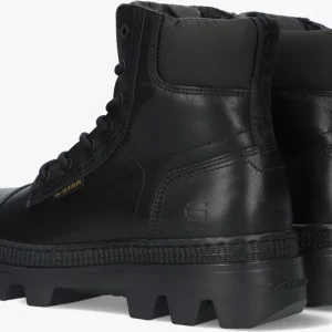 Retour Facile et Gratuit G-star Raw Noxer Hgh Lea Nyl W Bottines à Lacets En Noir 12