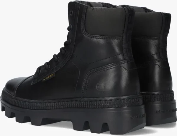 Retour Facile et Gratuit G-star Raw Noxer Hgh Lea Nyl W Bottines à Lacets En Noir 4