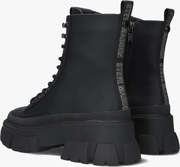 Steve Madden Forecast Bottines à Lacets En Noir marque pas cher en ligne 4