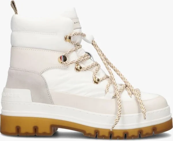 Tommy Hilfiger Laced Outdoor Boot Bottines à Lacets En Blanc boutiqued pas cher 1