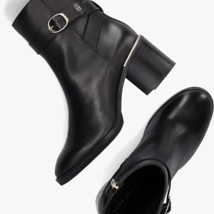 luxe soldes Tommy Hilfiger Th Belt Heeled Boot Bottines En Noir 16