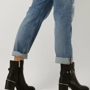 luxe soldes Tommy Hilfiger Th Belt Heeled Boot Bottines En Noir 18