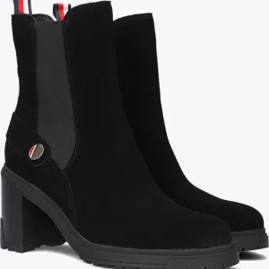 Tommy Hilfiger Outdoor High Heel Boot Bottines En Noir Distributeur Officiel 10