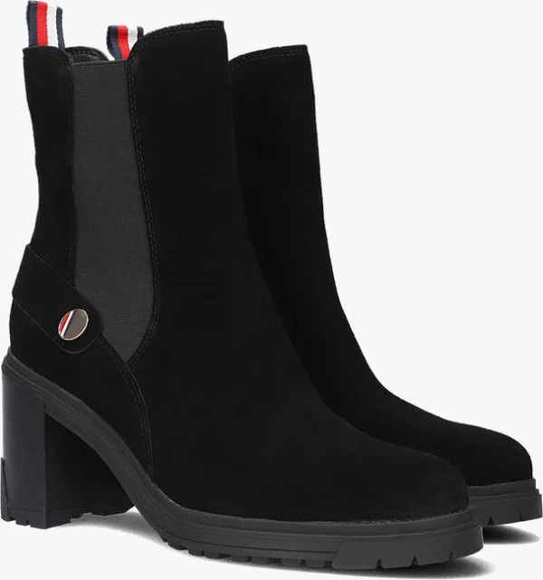 Tommy Hilfiger Outdoor High Heel Boot Bottines En Noir Distributeur Officiel 3