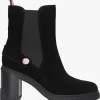 Tommy Hilfiger Outdoor High Heel Boot Bottines En Noir Distributeur Officiel 17