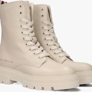 Tommy Hilfiger Monochromatic Lace Up Boot Bottines à Lacets En Beige REMISE allant 10