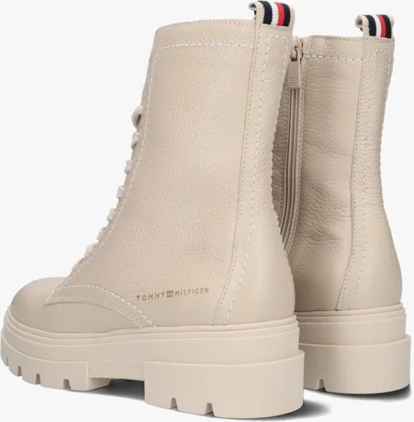 Tommy Hilfiger Monochromatic Lace Up Boot Bottines à Lacets En Beige REMISE allant 4