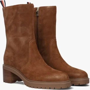 Tommy Hilfiger Outrdoor Mid Heel Boot Bottines En Marron Nouvelle Collection 9