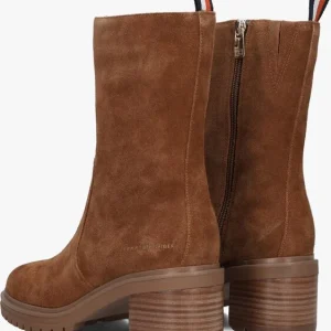 Tommy Hilfiger Outrdoor Mid Heel Boot Bottines En Marron Nouvelle Collection 11