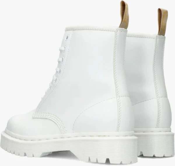 Dr. Martens Dr Martens Vegan 1460 Bex Mono Bottines à Lacets En Blanc ﻿soldes 4