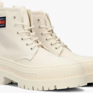 à prix d'occasion Tommy Jeans Tommy Jeans Foxing Bottines à Lacets En Blanc 10