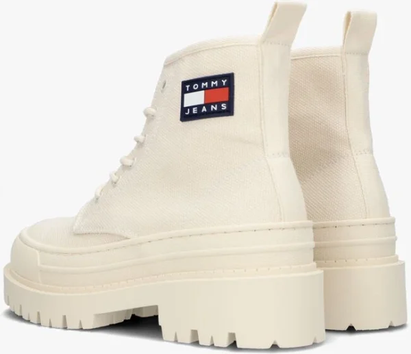 à prix d'occasion Tommy Jeans Tommy Jeans Foxing Bottines à Lacets En Blanc 4