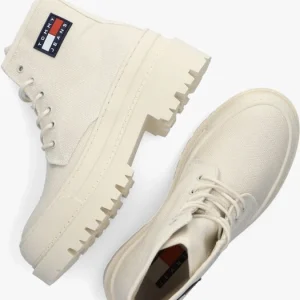 à prix d'occasion Tommy Jeans Tommy Jeans Foxing Bottines à Lacets En Blanc 16