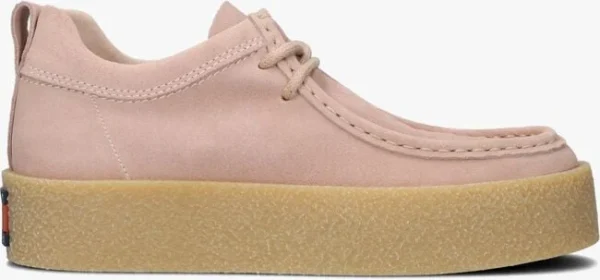 Tommy Jeans Tommy Jeans Suede Sh Chaussures à Lacets En Rose prix pas cher 1