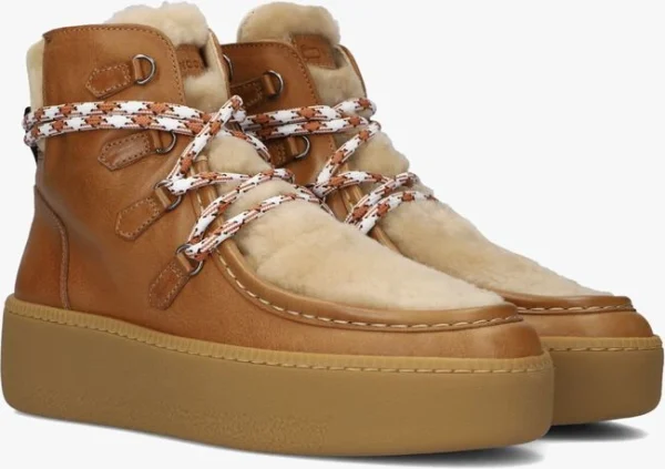 exclusivement disponibles Woolrich Montone Bottines à Lacets En Camel 3