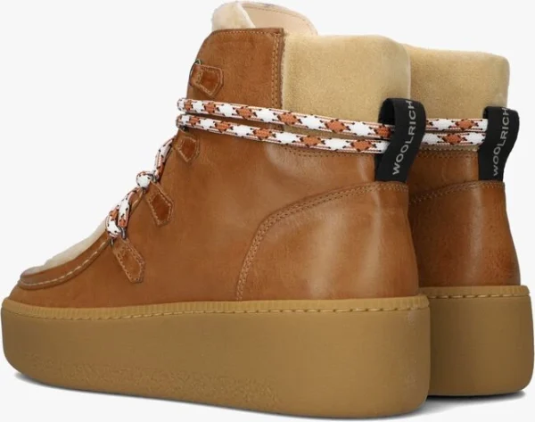 exclusivement disponibles Woolrich Montone Bottines à Lacets En Camel 4