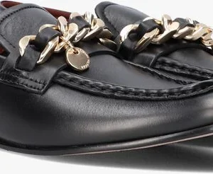 outlet Tommy Hilfiger Chain Loafer Loafers En Noir 10