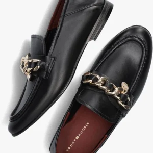 outlet Tommy Hilfiger Chain Loafer Loafers En Noir 16