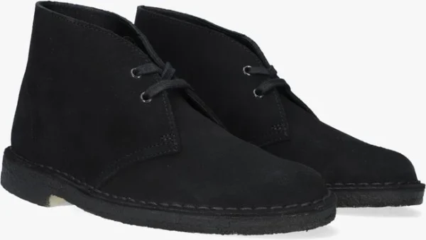 achat pas cher Clarks Originals Clarks Bottines à Lacets Desert Boot Dames En Noir 3